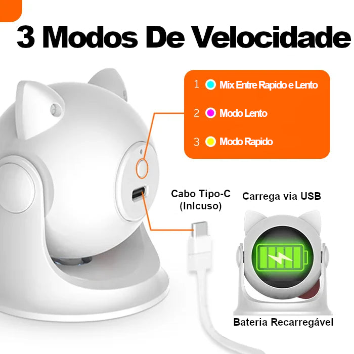 Teaser para gato, brinquedo a laser interativo para gatinho