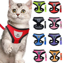 Arnês para gatos de malha ajustável