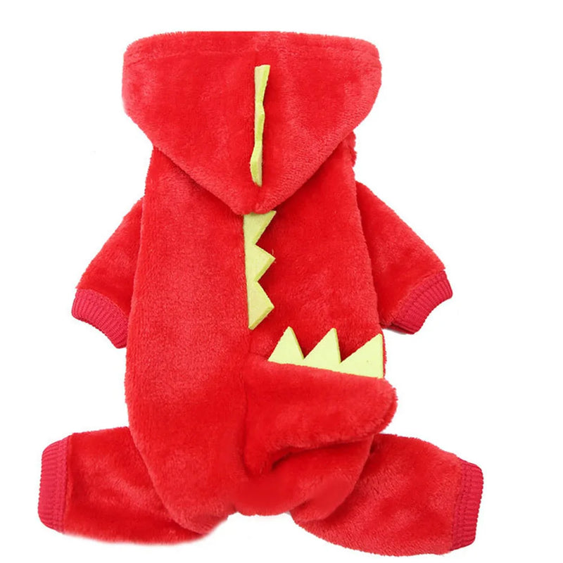 Roupa de inverno de Dinossauro para gatos