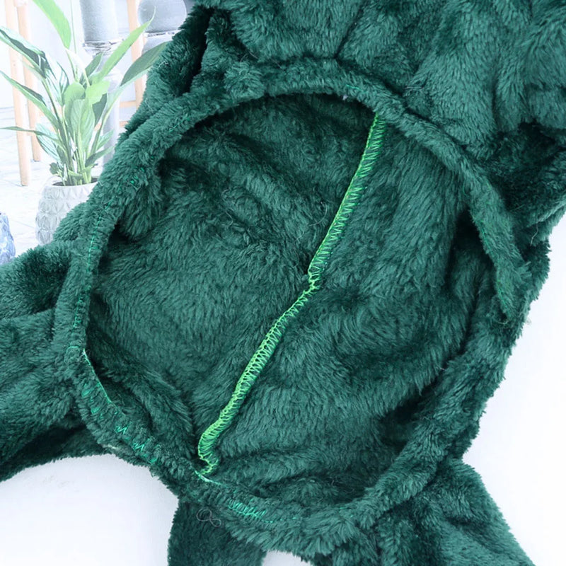 Roupa de inverno de Dinossauro para gatos