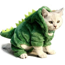 Roupa de inverno de Dinossauro para gatos