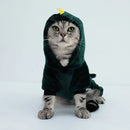 Roupa de inverno de Dinossauro para gatos