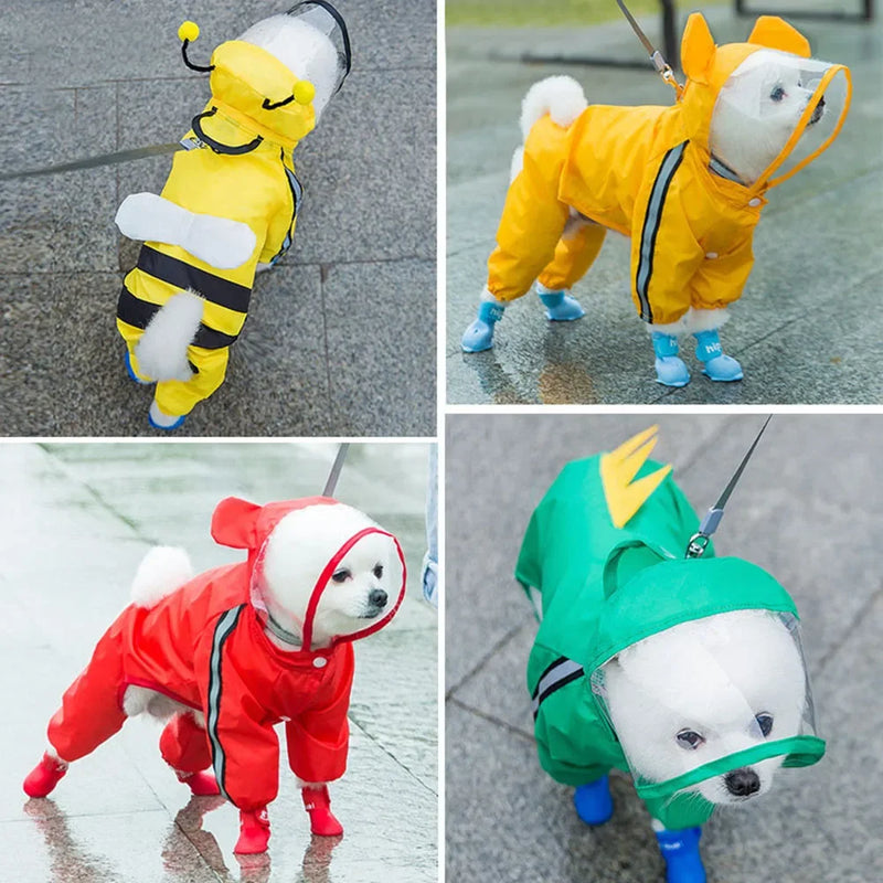 Capa de chuva fofa em forma de urso