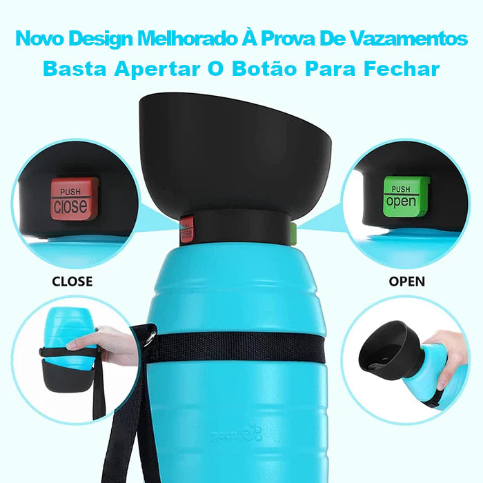 Garrafa de água portátil para cães