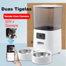 Alimentador Automático para Gatos e Cães - 5L, Wi-Fi, Câmera HD, Inteligente e Interativo