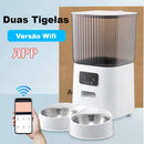 Alimentador Automático para Gatos e Cães - 5L, Wi-Fi, Câmera HD, Inteligente e Interativo