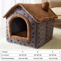 Casa de cachorro dobrável canil cama tapete