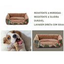 Cama de pelúcia para cães pequenos e grandes