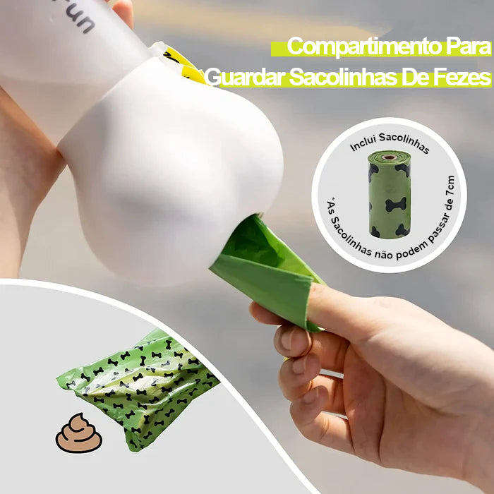 Garrafa de água portátil para cães à prova de vazamentos