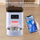 Alimentador Automático para Gatos e Cães - 5L, Wi-Fi, Câmera HD, Inteligente e Interativo