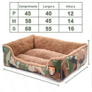 Cama de pelúcia para cães pequenos e grandes